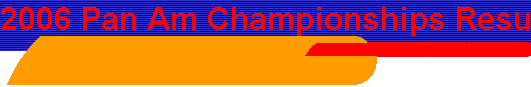 2006 Pan Am Championships Results